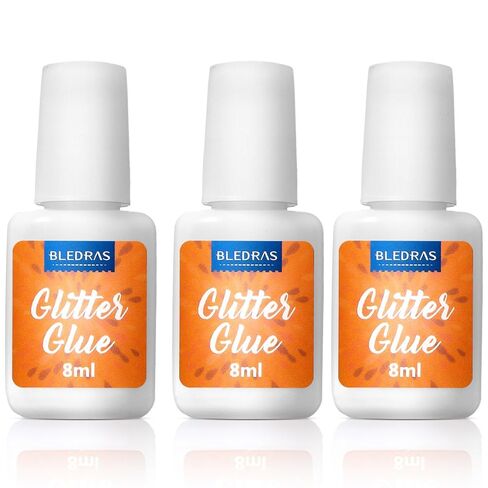 Body Glue for Glitter Tattoos, 3 Pack Glitter Glue, Body Adhesive Safe Non-Toxic Washable for Kids Adults, Ideal for Halloween, Skin Chunky Makeup, Carnival, Birthday Party, Theme Party(3Pcs) in Kuwait