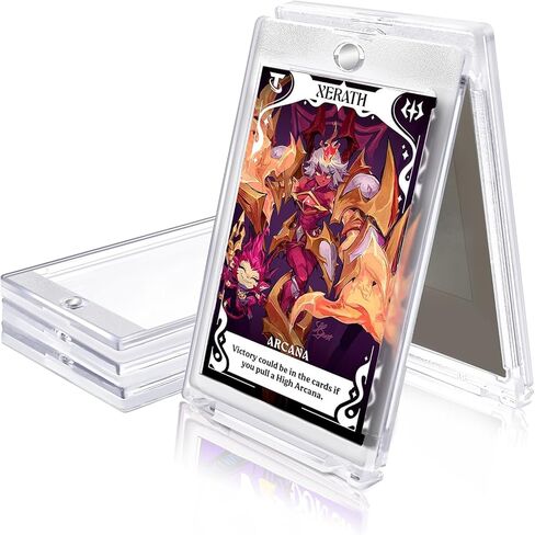 حامل البطاقة المغناطيسية، إطار بطاقة التداول بلمسة واحدة، حافظة حماية من الأشعة فوق البنفسجية للبطاقات الرياضية القياسية، 35 نقطة (محمل علوي، 5) in Kuwait