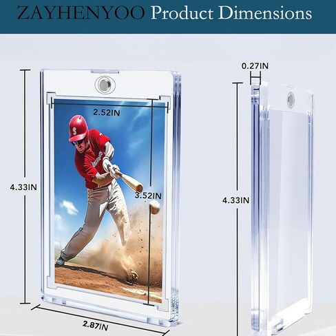 حامل البطاقة المغناطيسية، إطار بطاقة التداول بلمسة واحدة، حافظة حماية من الأشعة فوق البنفسجية للبطاقات الرياضية القياسية، 35 نقطة (محمل علوي، 5) in Kuwait