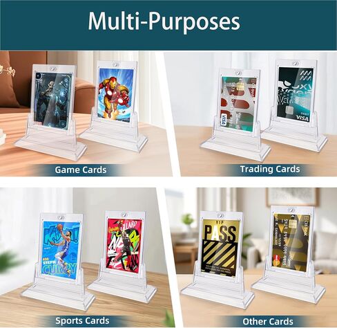 حامل البطاقة المغناطيسية، إطار بطاقة التداول بلمسة واحدة، حافظة حماية من الأشعة فوق البنفسجية للبطاقات الرياضية القياسية، 35 نقطة (محمل علوي، 5) in Kuwait