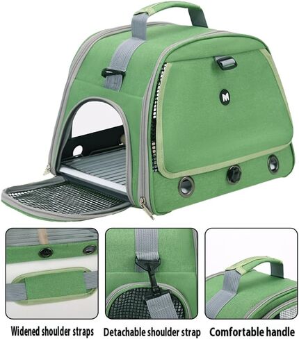 Bird Carrier Travel Cage with Perch, Food Bowl,Pet Backpack,Parrot Carrier,Small Animal Car Bag,Bird Cages for Parakeets, Ideal for Small Animals & Puppies in Saudi Arabia