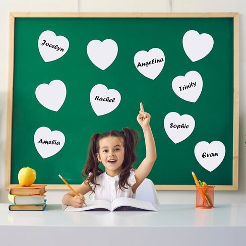 MixTeach 72 Pcs Large Heart Cutout White Paper Heart 6 Inch Heart Shape Die Cut Heart Decoration Valentine’s Day Card Paper for Classroom Bulletin Board Decor Kids’ Love and Peace School Craft Project in Saudi Arabia