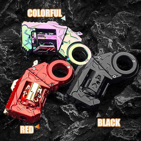 Stress Relief Fidget Toys, Alloy Metal Fidget Slider Toy, Dual Form Transformable, 4.33 in Decompression Toy Adults Handheld Help Relieve Stress, EDC Anxiety Relief Gadget Gift in Saudi Arabia