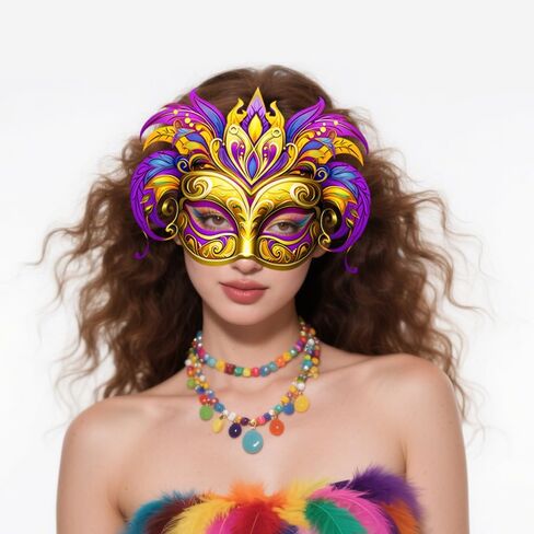 6-Pack Carnival Party Masks – DIY Cardboard Half-Face Eye Masks, Perfect for Masquerade, Halloween, and Unisex Events, Size 22.5 * 16.5 cm in Saudi Arabia