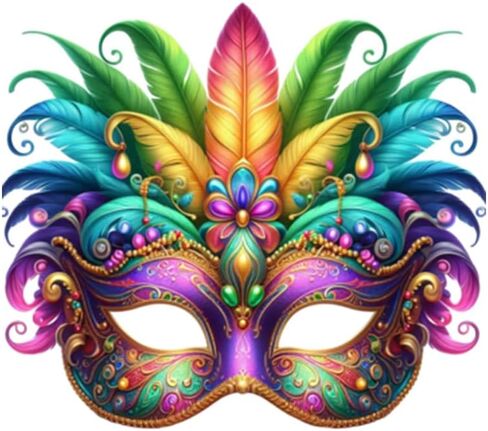 6-Pack Carnival Party Masks – DIY Cardboard Half-Face Eye Masks, Perfect for Masquerade, Halloween, and Unisex Events, Size 22.5 * 16.5 cm in Saudi Arabia