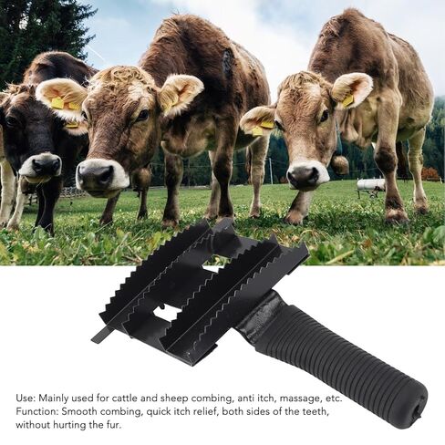 Livestock Shedding Comb ABS Iron Cattle Grooming Comb Cow Cattle Hair Brush Tool for Horse Sheep in Saudi Arabia