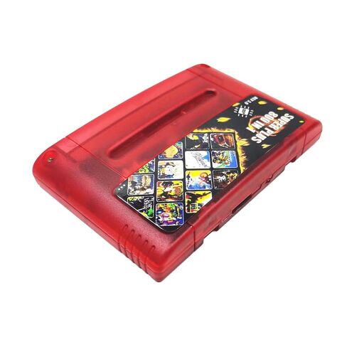 خرطوشة ألعاب SNES/SFC مع أكثر من 800 لعبة - دعم شريحة DSP، بطاقة TF سعة 8 جيجابايت، تحميل سريع، بطاقة ألعاب REV 3.0 لخرطوشة وحدة تحكم ألعاب الفيديو SNES 16 بت (متوافقة مع الولايات المتحدة/JP/الاتحاد الأوروبي) (أحمر) in Kuwait