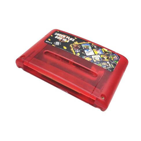 خرطوشة ألعاب SNES/SFC مع أكثر من 800 لعبة - دعم شريحة DSP، بطاقة TF سعة 8 جيجابايت، تحميل سريع، بطاقة ألعاب REV 3.0 لخرطوشة وحدة تحكم ألعاب الفيديو SNES 16 بت (متوافقة مع الولايات المتحدة/JP/الاتحاد الأوروبي) (أحمر) in Kuwait