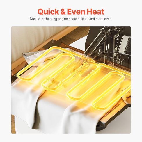 VEVOR Heat Press 15x15, High Pressure Heat Press Machine for T Shirts, Slide Out Professional Heat Press for Sublimation, Vinyl, Heat Transfer Projects, Heats Up Fast & Evenly, Green in Saudi Arabia