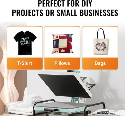 VEVOR Heat Press 15x15, High Pressure Heat Press Machine for T Shirts, Slide Out Professional Heat Press for Sublimation, Vinyl, Heat Transfer Projects, Heats Up Fast & Evenly, Green in Saudi Arabia