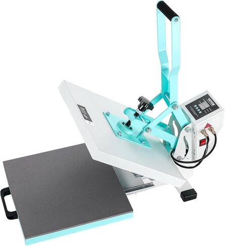 VEVOR Heat Press 15x15, High Pressure Heat Press Machine for T Shirts, Slide Out Professional Heat Press for Sublimation, Vinyl, Heat Transfer Projects, Heats Up Fast & Evenly, Green in Saudi Arabia