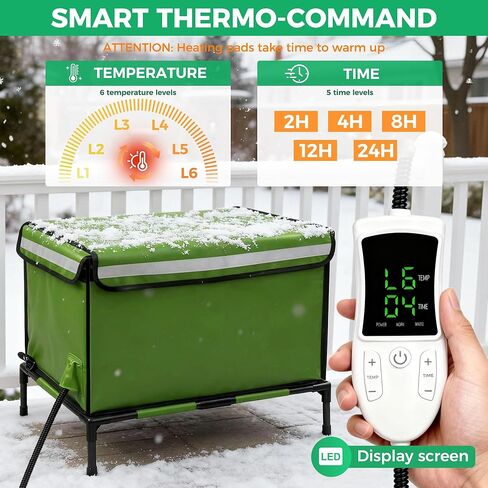 بيت قطط مُدفأ للاستخدام الخارجي، قماش أكسفورد 900D، بيت قطط خارجي مقاوم للطقس مع وسادة تسخين بجهاز تحكم عن بعد، بيوت قطط معزولة بأقدام قابلة للإزالة لعزل الرطوبة، ضد الطقس القاسي in Kuwait