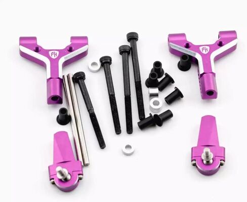 أذرع أمامية سفلية قابلة للتعديل من الألومنيوم من Powerhobby باللون الأرجواني MST RMX 2.5/2.0 in Saudi Arabia