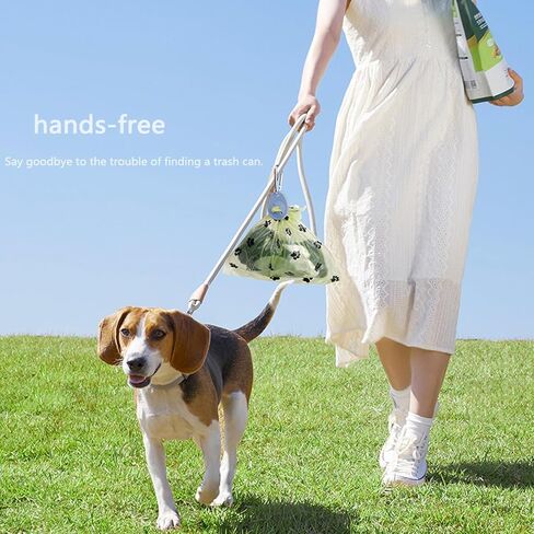 The Foldable Dog Water Bottle and 3-in-1 Snack and Garbage Bag Storage Box are The First Choice for Outdoor Activities, Equipped with 1 roll of Garbage Bags and a Garbage Hanging Ring. in Kuwait