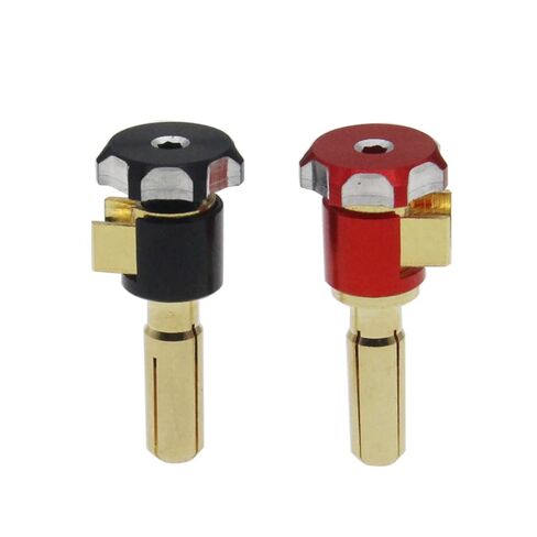 5mm Heatsink Bullet Plug, 2Pcs Adjustable CNC Aluminum Alloy Connectors & Grips, Compatible with 1/10 RC Crawler in Kuwait