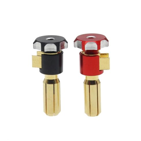 5mm Heatsink Bullet Plug, 2Pcs Adjustable CNC Aluminum Alloy Connectors & Grips, Compatible with 1/10 RC Crawler in Kuwait