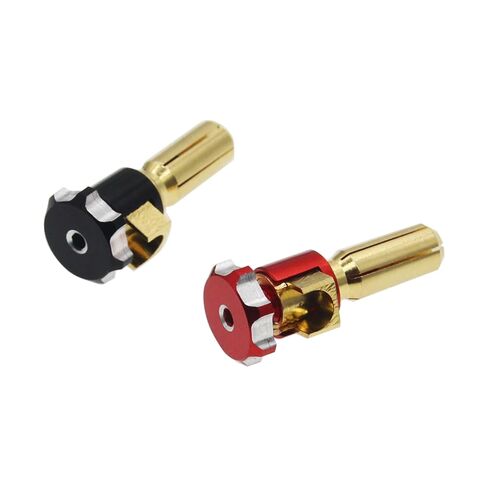 5mm Heatsink Bullet Plug, 2Pcs Adjustable CNC Aluminum Alloy Connectors & Grips, Compatible with 1/10 RC Crawler in Kuwait
