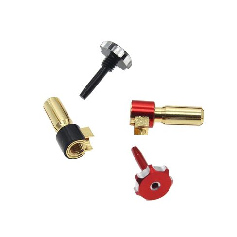 5mm Heatsink Bullet Plug, 2Pcs Adjustable CNC Aluminum Alloy Connectors & Grips, Compatible with 1/10 RC Crawler in Kuwait