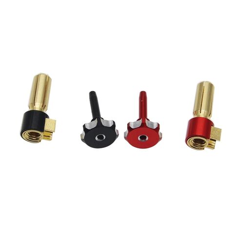 5mm Heatsink Bullet Plug, 2Pcs Adjustable CNC Aluminum Alloy Connectors & Grips, Compatible with 1/10 RC Crawler in Kuwait