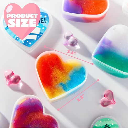 JOYIN 30 PCS Valentines Day Galaxy Slime Hearts for Kids Valentine Classroom Exchange Prizes, Party Favors, Gift Exchange in Saudi Arabia