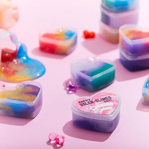 JOYIN 30 PCS Valentines Day Galaxy Slime Hearts for Kids Valentine Classroom Exchange Prizes, Party Favors, Gift Exchange in Saudi Arabia