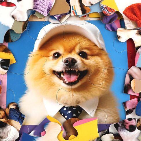 Jumbo Floor Puzzle for Kids,48 Piece Funny Dog Jigsaw Puzzles,Learning Educational Toys for Toddlers Ages 3-5,Puppy Theme Puzzles Children Gift for Boy Girl Ages 4-8 in Saudi Arabia