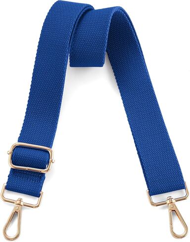 Wide Purse Strap Replacement Crossbody Shoulder Bag, Universal Adjustable Straps for Bags, Gold Buckle - Black in Kuwait