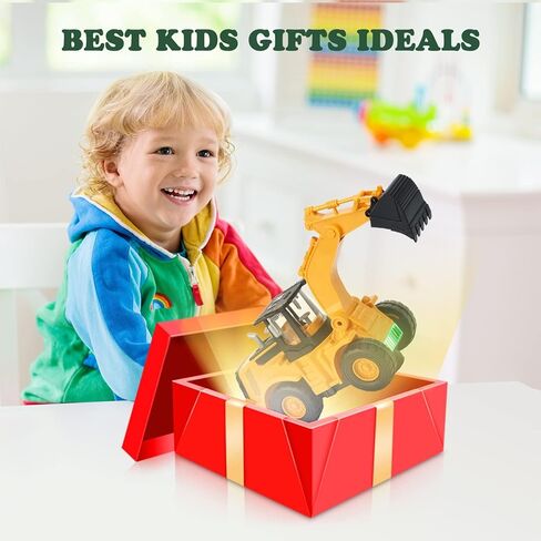 Kizmyee Automatic Excavator Toy with Music & 3D Lights, Battery Powered Construction Vehicle for Kids Ages 3-6, Boys Girls Gift for Birthday Christmas (Batteries Not Included) in Saudi Arabia