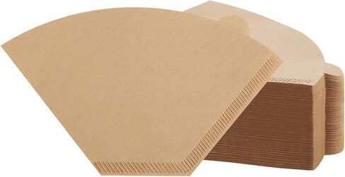 160 Count #4 Cone Coffee Filters 8-12 Cup Disposable Coffee Filters 4 Cone Paper Unbleached Natural Number 4 Filters Paper Compatible with Ninja Coffee Filter, Drip and Pour Over Coffee Maker in Kuwait