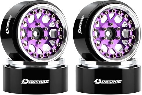 1.3″ Beadlock Wheels, Aluminum Alloy Negative Offset Adjustable Rims for for 1/18 1/24 RC Micro Crawlers Ascent18 TRX4M SCX24 FCX24 Upgrades Parts Upgrade Parts, 4PCS in Kuwait