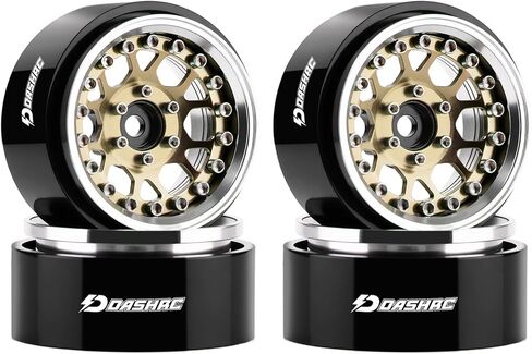 1.3″ Beadlock Wheels, Aluminum Alloy Negative Offset Adjustable Rims for for 1/18 1/24 RC Micro Crawlers Ascent18 TRX4M SCX24 FCX24 Upgrades Parts Upgrade Parts, 4PCS in Saudi Arabia
