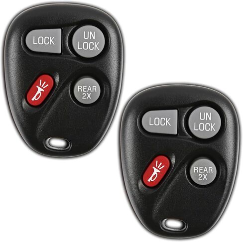 KeylessOption Keyless Entry Remote Control Car Key Fob Replacement for 15732805 (Pack of 2) in Kuwait