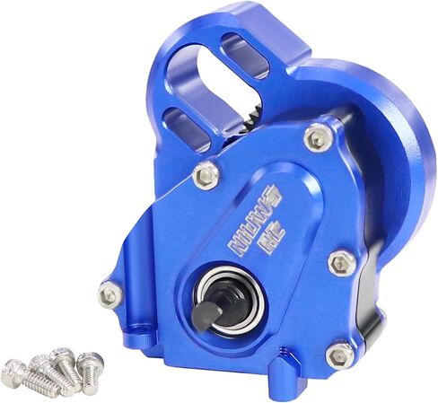 علبة تروس ناقل الحركة المصنوعة من الألومنيوم بنسبة 21% لـ 1/24 RC الزاحف المحوري SCX24 Deadbolt C10 JLU Gladiator Bronco Upgrades (التيتانيوم) in Saudi Arabia