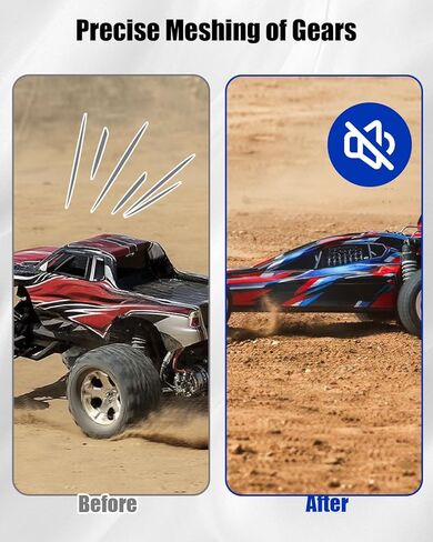 Steel Transmission Gear Fit for 1/10 Slash 2WD(VXL) Rustler Stampede Bandit 2WD(VXL), Transmission Gear Upgrades Part for Grearbox, Black in Saudi Arabia
