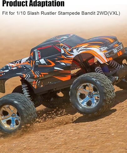 Steel Transmission Gear Fit for 1/10 Slash 2WD(VXL) Rustler Stampede Bandit 2WD(VXL), Transmission Gear Upgrades Part for Grearbox, Black in Saudi Arabia