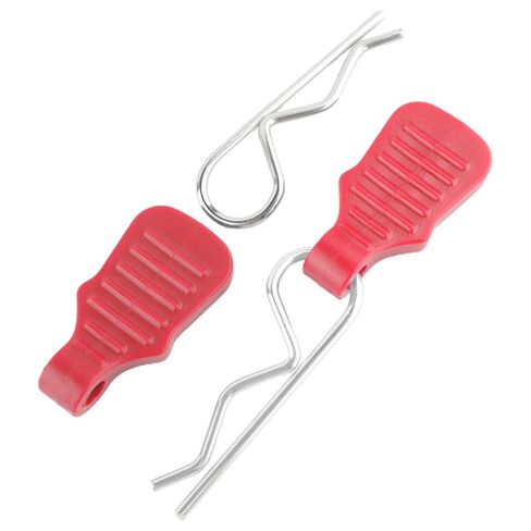 30 Pieces 1.2mm Universal RC Body Clips with Pull Tabs Car Clips RTR Clip Pins H165 Assembly Spare Parts for 1:8 1:10 1:12 Scale Redcat HPI Himoto HSP Exceed Car Parts Truck Buggy（Red in Saudi Arabia