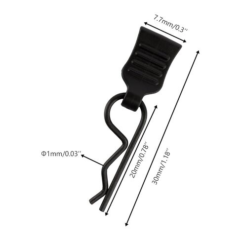 50 Pieces 1mm Universal RC Body Clips with Pull Tabs Car Clip Pins M001 for 1/14 1/16 1/18 Scale H16BM H14BM Compatible with Redcat HPI Himoto HSP Exceed Truck Buggy in Kuwait
