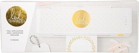 Heidi Swapp 9.5" Foil Applicator Machine Starter Kit, 4 Roller, Up to Letter-Size (9.5") Electrothermal Laser-Printer Toner-Reactive Foiling, Compatible with Toner-Reactive Foils & Carrier Sheets in Saudi Arabia