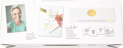 Heidi Swapp 9.5" Foil Applicator Machine Starter Kit, 4 Roller, Up to Letter-Size (9.5") Electrothermal Laser-Printer Toner-Reactive Foiling, Compatible with Toner-Reactive Foils & Carrier Sheets in Saudi Arabia