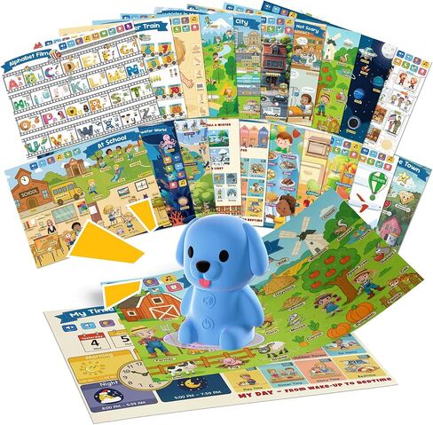 QuTZ Talking Pen Book Set, Learn to Read Sound Books, Learning Toys with 8 Tap to Read Books, 600+ Words & Fun Facts, 6 Phonics Story Books, 700+ Games, Educational Toy for Kids 3+ (Cardboard Version) in Kuwait