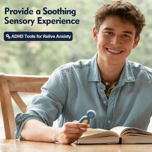 Fidget Toys Adults Anxiety Relief: 4 Pack Fidget Clicker Toys - Sensory Toys for Autism Kids Calming - ADHD Tools Desk Fidgets for Classroom - Cool Office Gadgets Gifts for Teen Women Men in Kuwait