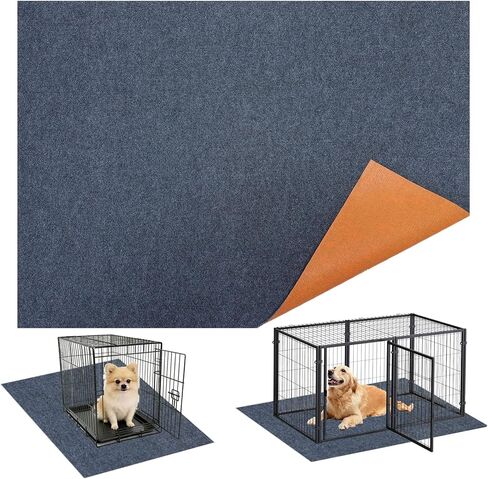 35" X 47" X 0.2''Large Mat for Under Dog Crate-Absorbs Urine, Waterproof, Non-Slip,Easy to Cut, Protects Floors from Wear and Scratches,Reusable Dog Playpen Mat in Saudi Arabia