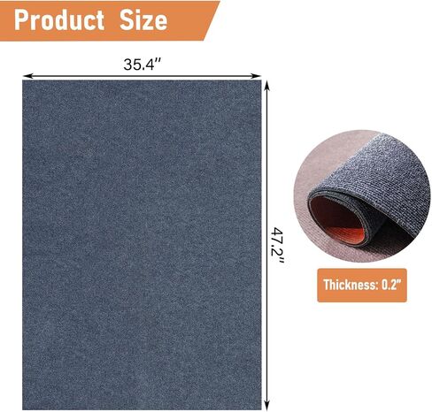 35" X 47" X 0.2''Large Mat for Under Dog Crate-Absorbs Urine, Waterproof, Non-Slip,Easy to Cut, Protects Floors from Wear and Scratches,Reusable Dog Playpen Mat in Saudi Arabia