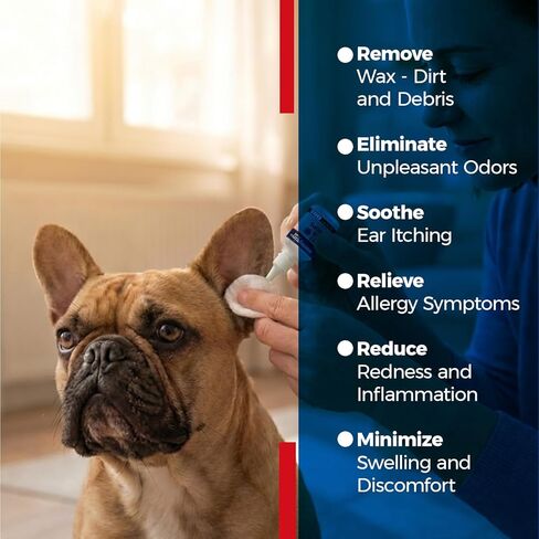 EARMYCIN Ear Infection Treatment Drops for Dogs and Cats,with 0.02% Hypochlorous Acid Soothing Dog Yeast Infection, Itchy Ear Relief-Treats Ear Infections for Dogs & Cats (0.33 fl oz) in Saudi Arabia