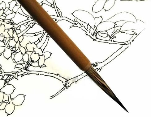 3 قطعة فرشاة رسم فنية صينية قلم S M L لخط الخطاف ألوان مائية الخط فرش شعر طبيعي أدوات فنية احترافية in Saudi Arabia