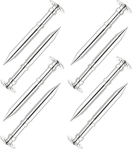 pinedash pro Pinewood Axles - 8pcs Derby Car Axles - Polished Pinewood Axles Kit | Derby Grooved Car Axles Pine Derby Wheels Axles Speed | Machined for Derby car Racing - 2 Grooves Minimizes Friction in Saudi Arabia