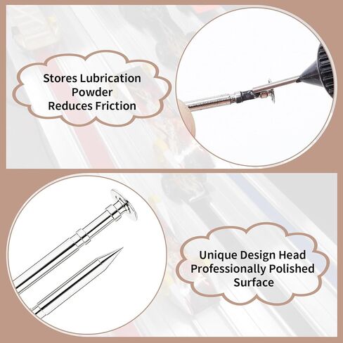 pinedash pro Pinewood Axles - 8pcs Derby Car Axles - Polished Pinewood Axles Kit | Derby Grooved Car Axles Pine Derby Wheels Axles Speed | Machined for Derby car Racing - 2 Grooves Minimizes Friction in Saudi Arabia