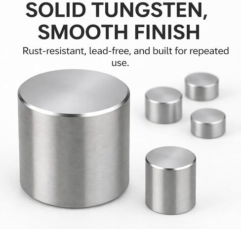 Tungsten Cylinder Weights for Pinewood Car Derby, 5.25 oz Total, 30-Piece Incremental Set, 3/8" Diameter, 4 Sizes (1/2, 1/4, 1/8, 1/16 oz) in Saudi Arabia