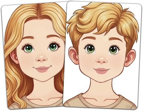 DELORIGIN قطعتان من لوحة تدريب رسم الوجه بحجم A4، لوحات تدريب رسم مكياج قابلة لإعادة الاستخدام، أداة تمرين مكياج المسرح، لوازم طلاء الوجه للمبتدئين في المكياج (شعر أسود، بشرة داكنة للرجال والنساء) in Saudi Arabia
