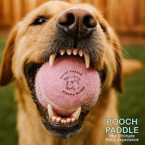 Dog Ball Launcher with 3 Balls - Long-Distance Ball Thrower for Dogs with Ergonomic Grip & 3 Durable Balls – Hands-Free Pickup, Slobber-Free Play for Park, Beach & Backyard in Saudi Arabia